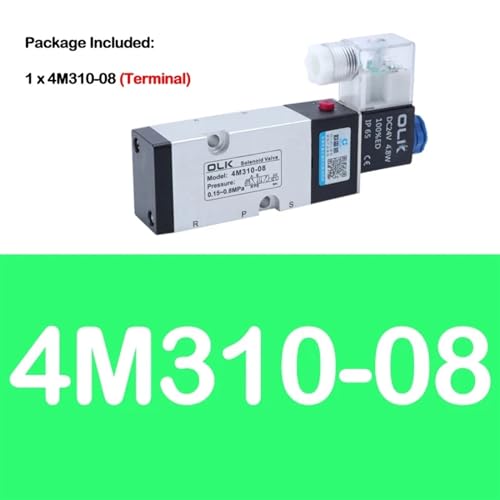 Électrovanne pneumatique 4M310-08 commande 12V vanne d'air - 3