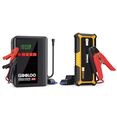 GOOLOO GP4000 Jump Starter &GOOLOO A2 8-in - Detailed View