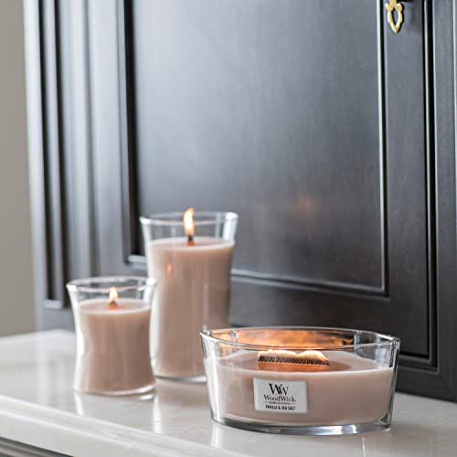 Woodwick Large Hourglass Candle Vanilla & Sea Salt, Light Brown #TOP5