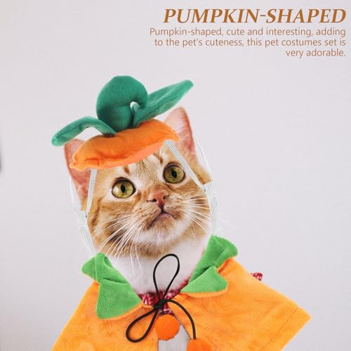 Disfraz Halloween para perro capa y sombrero, talla S miniatura 5