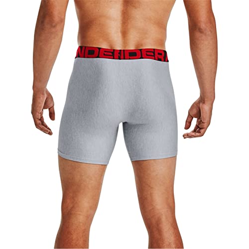 Image of Under Armour mens Multi-pack Performance Tech Boxerjock Brief, 6 inch Inseam, All-day Comfort & Soft