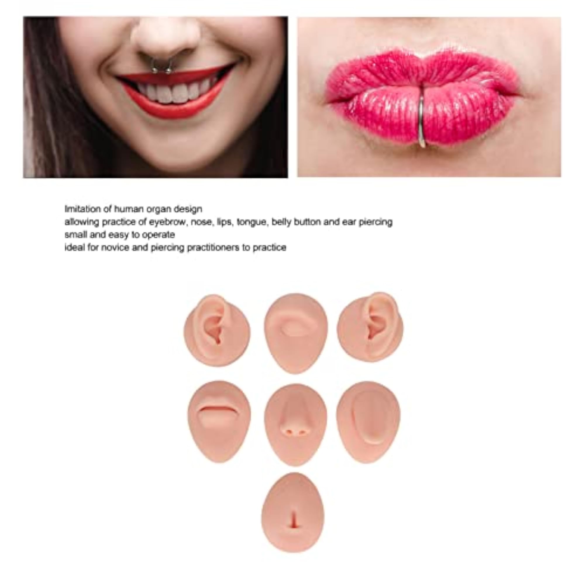 Body Piercing Practice Model, 3D Ear Simulation