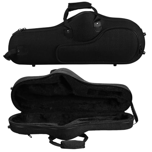 CIMAXIC Alto Voice Saxophone Case Lightweight Portable Backpack with Removable Straps Durable for to School Concerts Music Studios