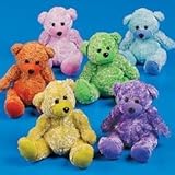 Fun Express Plush Chenille Bears (1 Dozen)