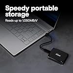 Crucial X9 2TB Portable SSD, Up to 1050MB/s, USB 3.2 USB-C, External Solid State Drive, Compatible with Windows, Mac, & Android, Reliable Storage for Games, Files, & Backups, Black - CT2000X9SSD902 - Image 2
