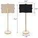 Mini Chalkboard, Mini Chalkboards with Stand, 2 Chalk Markers and Cleaning Cloth for Wedding Party Table Numbers, Place Cards, Food Name Card, Decorative Sign (Pack of 10) by E-Conoro