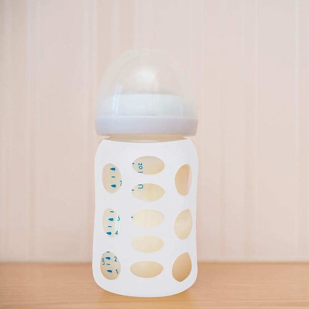Manchon Biberon En Silicone 4 Pièces 3.35 Pouces Protection Antidérapante Et Pour Bébé Compatible Verre Et Plastique