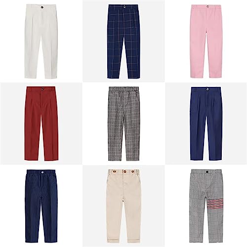 Boys Dress Pants Flat Front School Uniforms Children's Pants Size 2-142