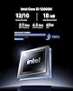 NiPoGi CK10 Mini PC 32 Go RAM DDR4, Ιntel i5-12600H(jusqu'à 4,5 GHz, 12C/ 16T), 1024 Go (1 to) NVME M.2 SSD Mini Ordinateur de Bureau WiFi 6, Triple écran 4K UHD/2x HDMI 2.0/VGA pour Le Bureau/HTPC