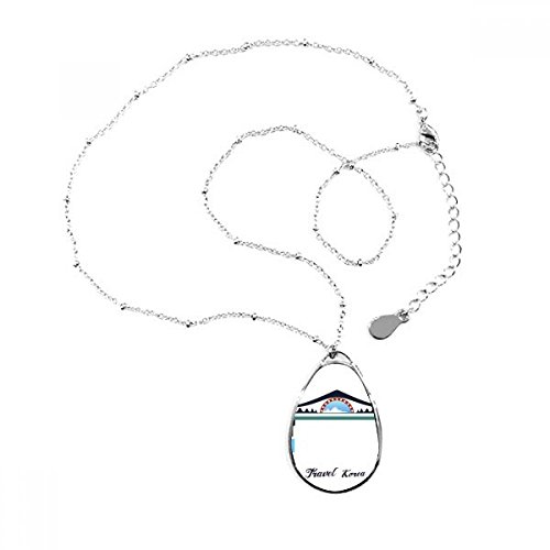 Collier en goutte d'eau arche de Corée, le cadeau idéal pour les passionnés de voyage