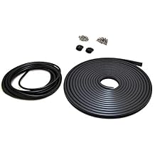 Taco Metals V11-3447BBK50-2 / Taco Flex Vinyl Rub Rail Kit - Black w/Black Insert - 50039;