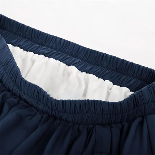 Solid Color Casual Simple High Waist Elastic Vintage Fake Two-Piece Women's Long Skirt3