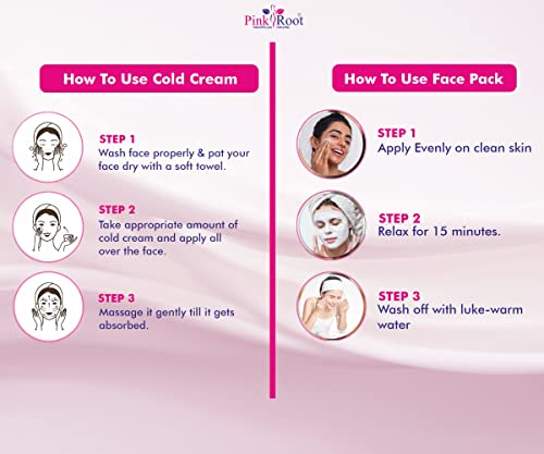 Image of Pink Root Charcoal Mask 500gm with Cocoa Butter Cold Cream 500gm