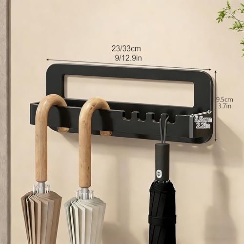Porte-parapluies mural moderne double compartiment : la solution compacte peu encombrante - 3