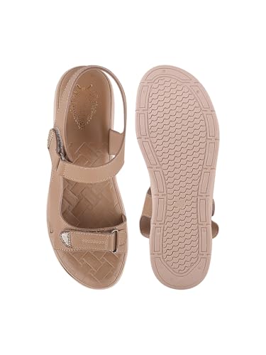 Image of Shoetopia Women's Comfort Sandals | Lightweight Orthopedic Wedge Sandals with Adjustable Straps & Cushioned Sole for Casual Daily Footwear