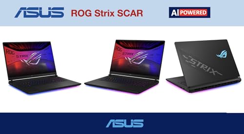 Image of ASUS ROG Strix Scar AI Gaming Laptop 18 inch 240Hz Mini LED WQXGA Display | (Intel Ultra 9-275HX, RTX 5070 Ti 12GB, 64GB DDR5, 8TB PCIe SSD, Per Key RGB KB, Win 11 Pro)w /DKZ USB Port Expander