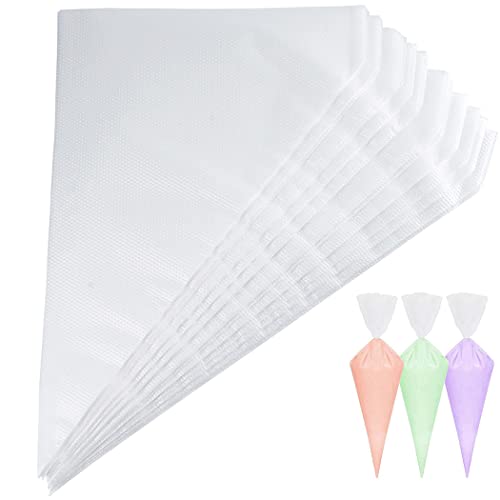 iDopick Disposable Piping Bags, Anti Burst Icing Piping Pastry Bags for Frosting, Ideal for Cakes and Cookies Decoration Supplies, Anti Burst and Non-Slip Thicken Cake Decorating Bags (Small)