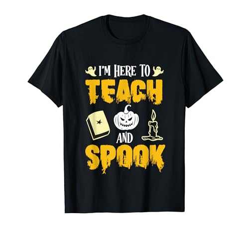 Spooky Teacher Scary Back To School Halloween Teacher T-Shirt