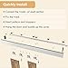 BarnBase 6FT Double Sliding Barn Door Hardware, Low Clearance Aluminium Alloy Box Rail Hardware for Wooden Double Barn Door, Double Barn Door Track, Easy to Install(Hardware Only)
