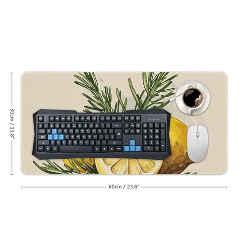 Mouse Pad Gaming RLDOBOFE grande antiderrapante blanco miniatura 2