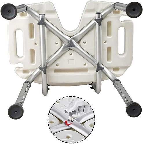 Chaise de bain à traction avec banc de douche rembourré stable - 5