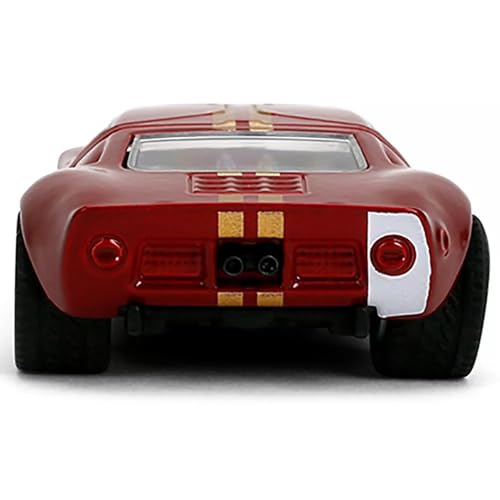 Image of Majorette Collection - 1965 Ford GT40 MK1 1:64 Die-Cast Model Car with Rubber Tires & Display Case, for Collectors & Adults