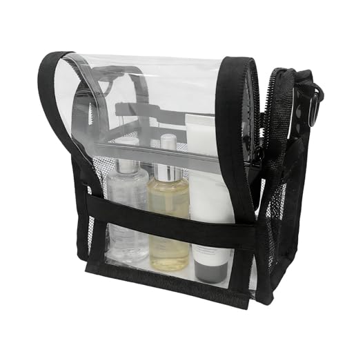 Neceser de Viaje Cosmético - Organizador Transparente Impermeable de Gran Capacidad - Neceser Cosmético para Viaje,para Mujer, Hombre, Facial, Loción, Jabón, Cepillos