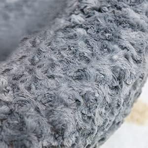 Miniatura 4 de Cama ultra calmante para perros con forma de dona, cama para gatos para interiores, cama para perros de capullo, sofá para perro, almohada para