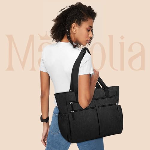 Marvolia Tote Bag For Women Work Large Tote Bags With Zipper Pockets Foldable Shoulder Handbags For Gym, Beach, Travel thumb #6