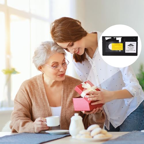 NVNOWU Camcorder Cassette Adapter (SVHS/VHS-C to VHS) - Compatible with JVC C-P7U/CP6BKU/C-P6U, Panasonic PV-P1, RCA VCA115 (Not Compatible with 8mm/MiniDV/Hi8; Battery Not Included)