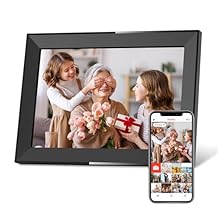 Skyrhyme 10.1 Inch Digital Picture Frame, Frameo WiFi Digital Photo Frame with 16GB Storage, 1280 * 800 IPS Touch Screen, Auto-Rotate Slideshow, Easy to Share Photo/Video via Free App
