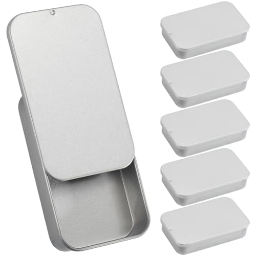 Petites boîtes rectangulaires en métal argenté contre la perte de vos petits objets - 2