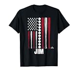 Baseball American Flag Jim Jarvis Prospect Baseball Fan Gear T-Shirt