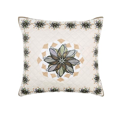 Image of BLUEDOT Home Decorative Floral Printed Cushion Covers Set of 5 (16x16 inches), Multicolor-CC10