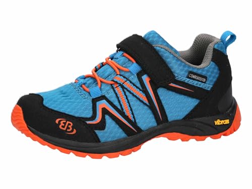 Brütting Rockwall, Scarpe da Trekking, Blu Nero Arancione, 38 EU