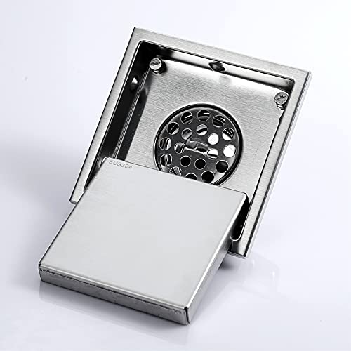 Siphon de sol de douche anti-odeur avec couvercle amovible facile à nettoyer - 6