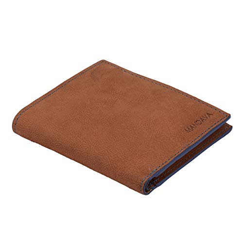 Genuine Leather Wallet for Men | Rfid Blocking Slim Bifold Wallets | Hand Printed Full Grain Wallet with 14 Card Slots - Best Leather Wallets for Men (Tan)2