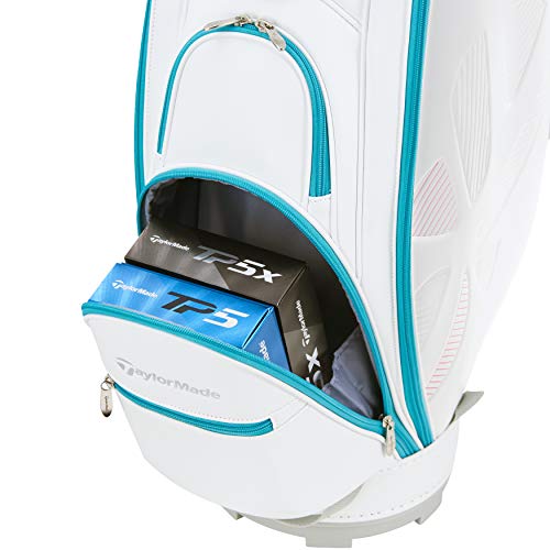 テーラーメイド(TAYLOR MADE) フラワーエンボス キャディバッグ ホワイト レディース 21SS V95849 3枚目