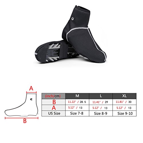 Uriah Windproof Cycling Shoe Covers Thermal Fleece Size Xl #TOP1