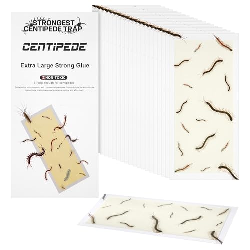 Qualirey Centipede Extra Giant Glue Boards 20Pcs(Tear Into 4...