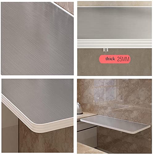 Table murale pliante pour optimiser l'espace de télétravail avec supports robustes - 6