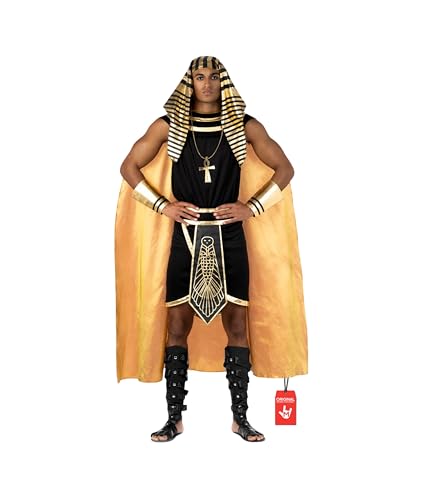 Morph Disfraz de Faraón para Hombre, Traje Egipcio para Halloween, Vestuario Clásico para Fiestas y Disfraces, XL