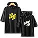 NCTCITY Kurzarm T-Shirt mit Kapuze Bedrucktes Sommer Unisex Baumwolle Lose Tops Hoodie Kurzärmliges Hemd HONGJOONG SEONGHWA Yunho YEOSANG SAN MINGI WOOYOUNG JONGHO