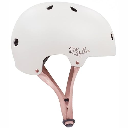 Rio Roller Rose Helmet Casco Skateboard Unisex Adulto, Negro (Cream), 53-56 cm Cover