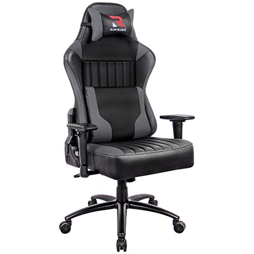 Massage Gaming Chair Big and Tall 350lbs Ergonomic Wide Seat...