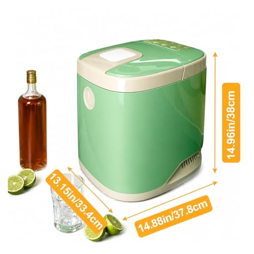 Fabricadora de hielo portátil 12V contador 9 cubos 30lbs/24h miniatura 6