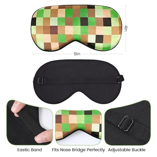 Kids Silk Sleep Masks with Adjustable Straps