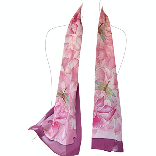 Hand Paint Pure Silk Scarf, 58