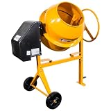 Kompak Hormigonera Eléctrica 125 Litros Profesional para Obras y Reformas - Hormigonera Compacta Fácil de Montar para Mezclar Cemento y Mortero - Mezcladora Robusta Alta Durabilidad