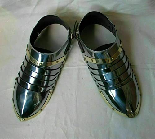 Sabatons de chevalier médiéval protection de pied armure reconstitution